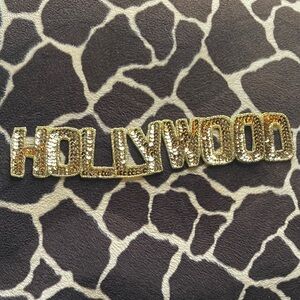 Vintage 80’s  Hollywood Gold Sequins Appliqué